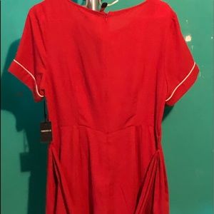 Red and white romper.  New with tags on.